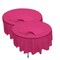 82" Bulk Pack of 12 Hot Pink Banquet Style Round Disposable Plastic Tablecloths